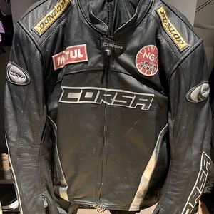 CORSA motorcycle racing jacket with body armor.